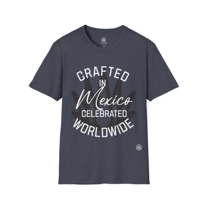 Crafted in Mexico. Celebrated Worldwide. | Agave Shirt | Gildan 64000 | Unisex Softstyle Cotton T-Shirt