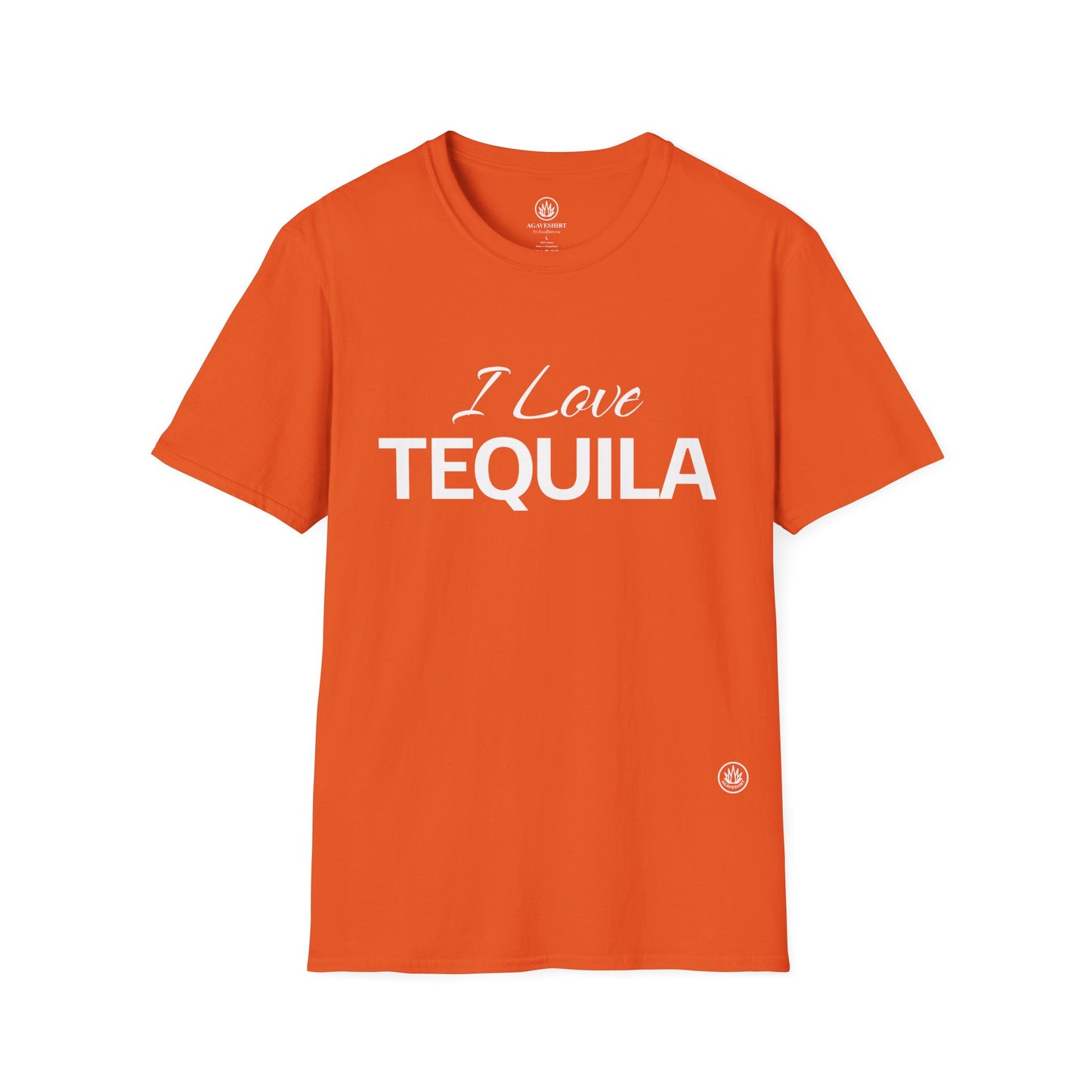 I Love Tequila | Agave Shirt | Gildan 64000 | Unisex Softstyle Cotton T-Shirt