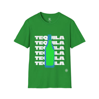 Tequila Bottle T-Shirt | Gildan 64000 | Unisex Softstyle Cotton Tee