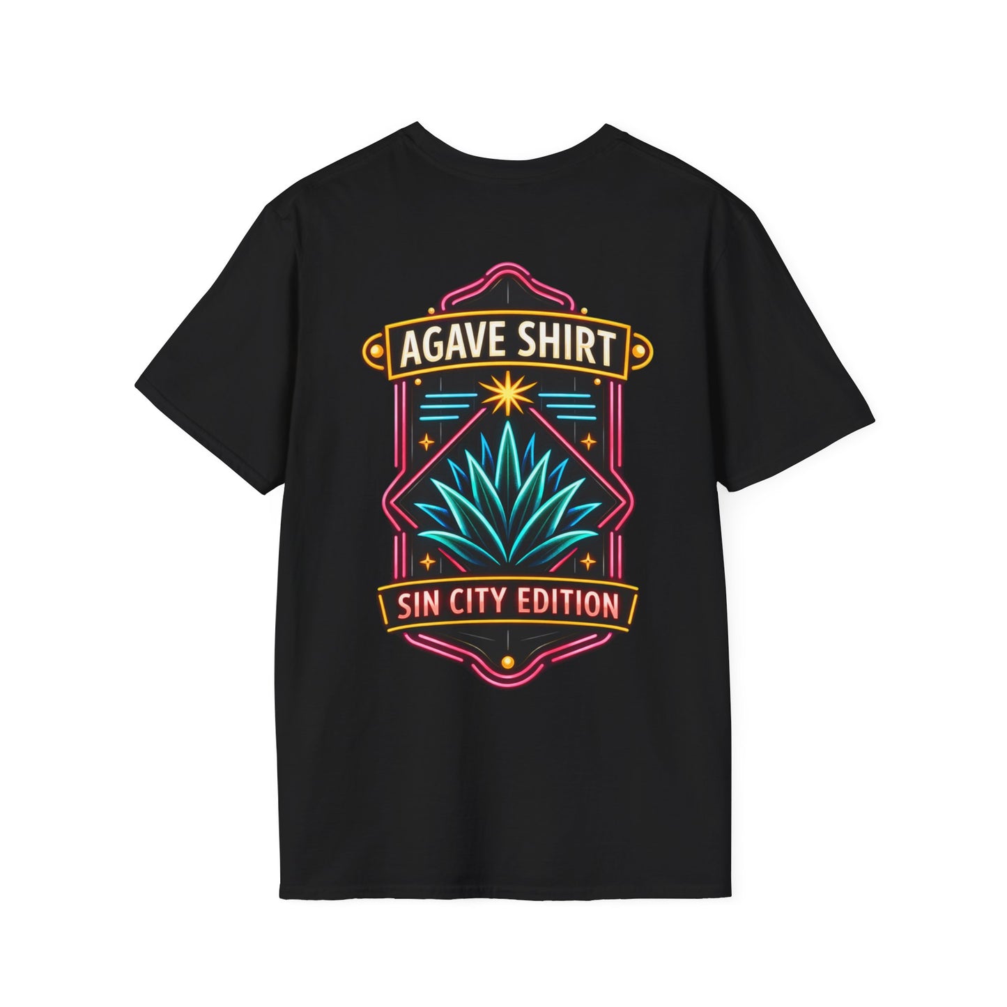 Sin City Edition Agave Shirt — Neon Lights | Gildan 64000 | Unisex Softstyle Tee