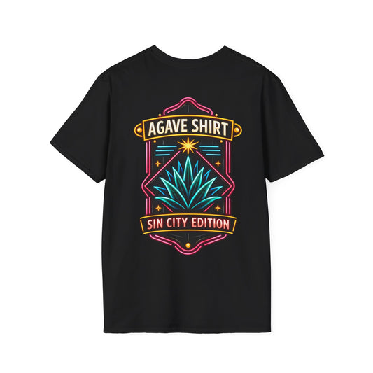 Sin City Edition Agave Shirt — Neon Lights | Gildan 64000 | Unisex Softstyle Tee
