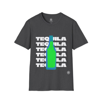 Tequila Bottle T-Shirt | Gildan 64000 | Unisex Softstyle Cotton Tee