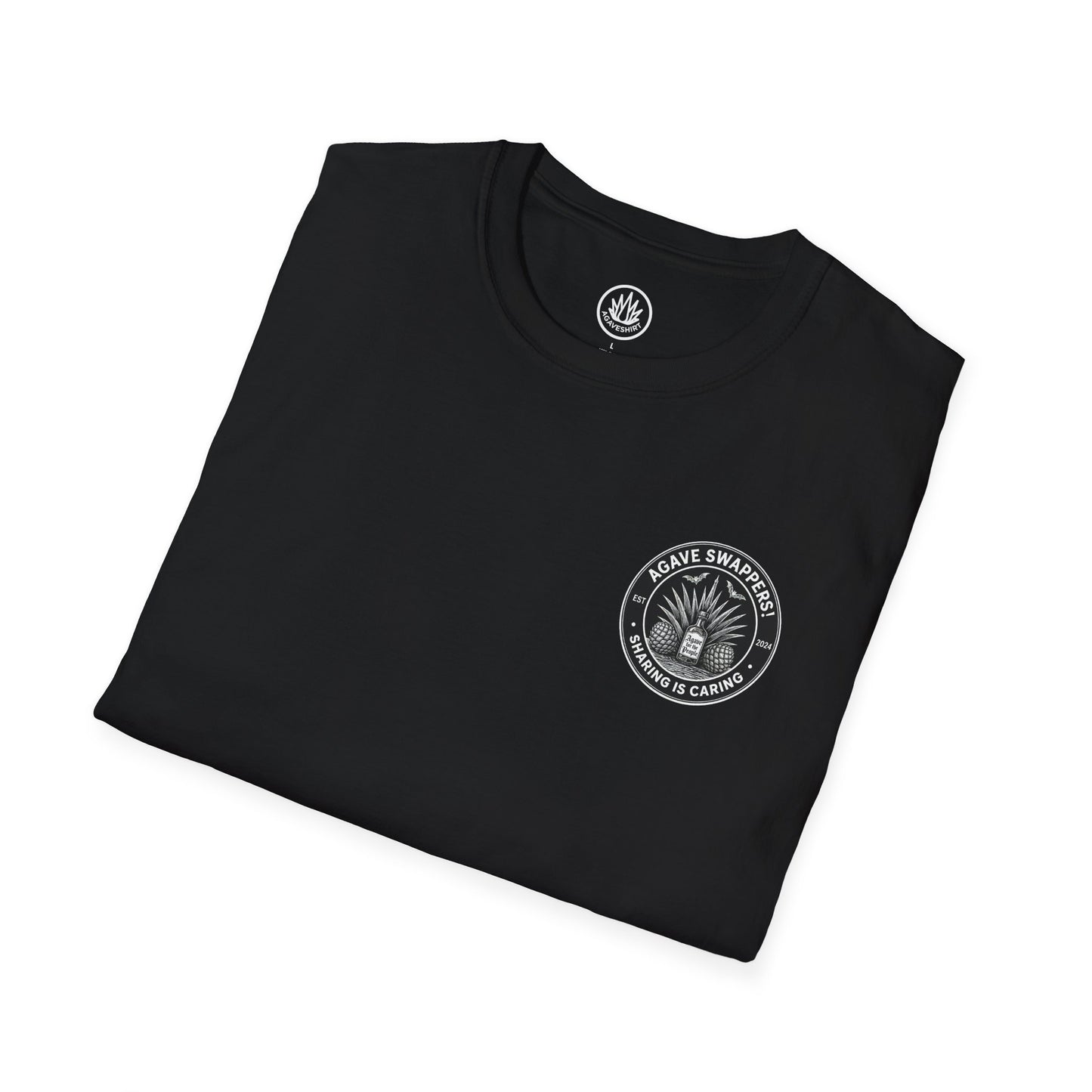 Agave Swappers — Small Chest Logo T-Shirt | Agave Shirt | Gildan 64000 Unisex Sofstyle T-Shirt