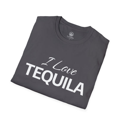 I Love Tequila T-Shirt | Gildan 64000 | Unisex Softstyle Cotton Tee