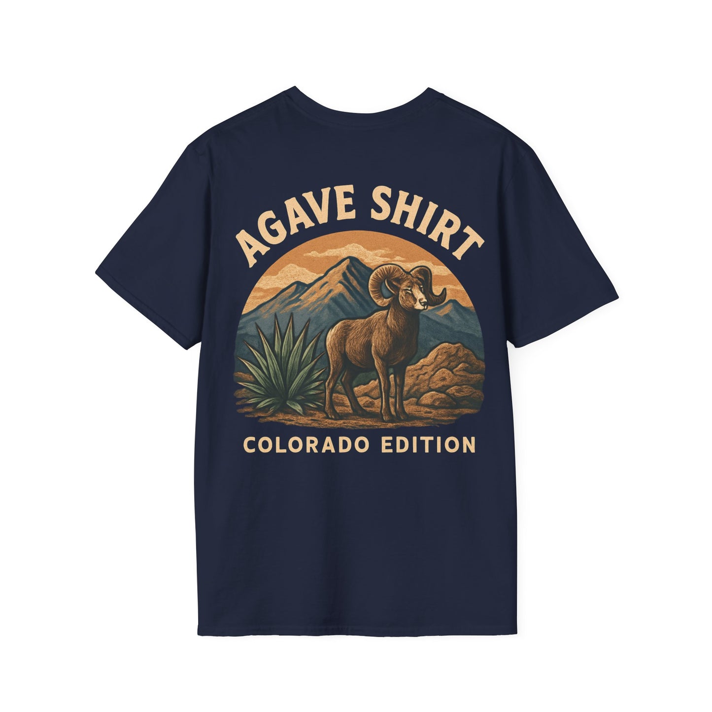 Colorado Edition Agave Shirt — Big Horn and Agave | Gildan 64000 | Unisex Softstyle Tee