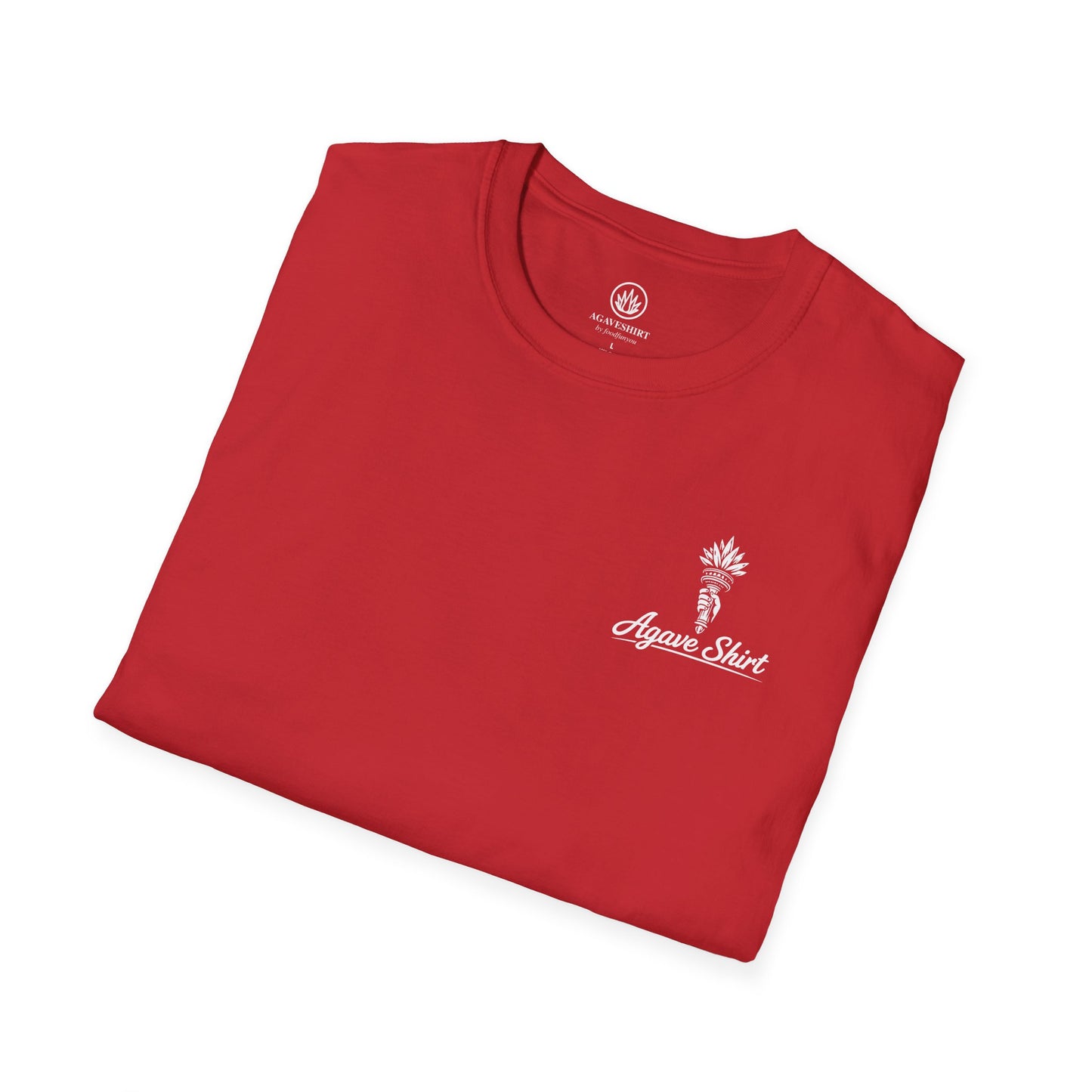 New York Edition Agave Shirt — Lady Liberty Cityscape | Gildan 64000 | Unisex Softstyle Tee