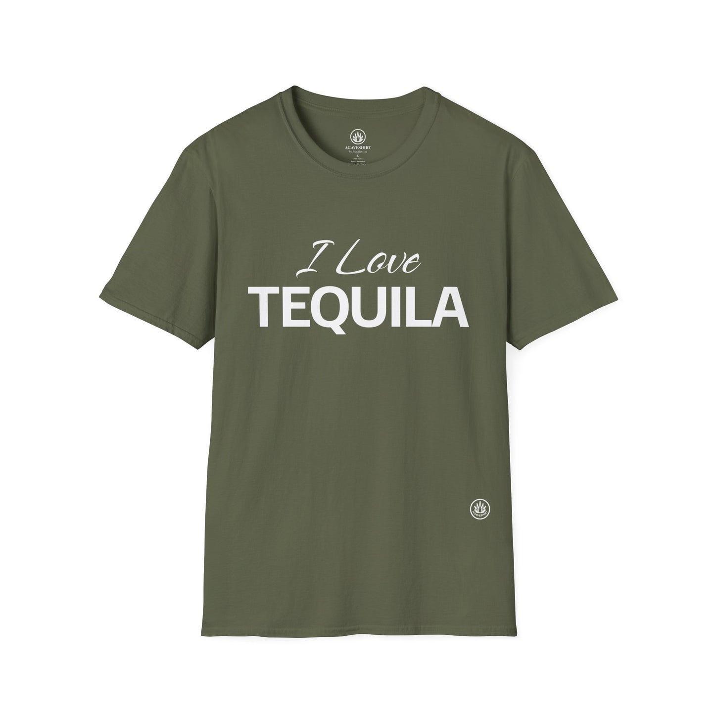 I Love Tequila | Agave Shirt | Gildan 64000 | Unisex Softstyle Cotton T-Shirt