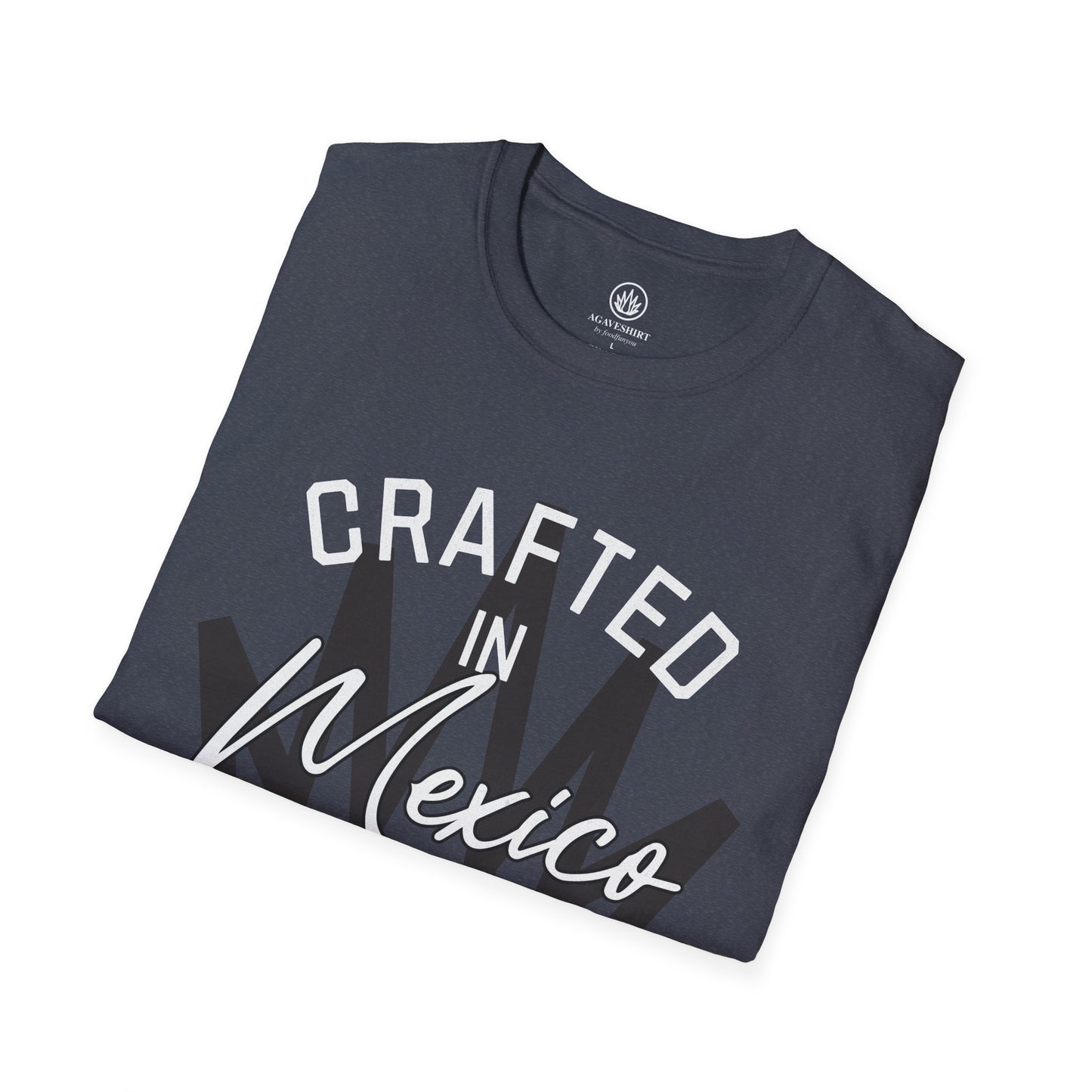 Crafted in Mexico. Celebrated Worldwide. | Agave Shirt | Gildan 64000 | Unisex Softstyle Cotton T-Shirt