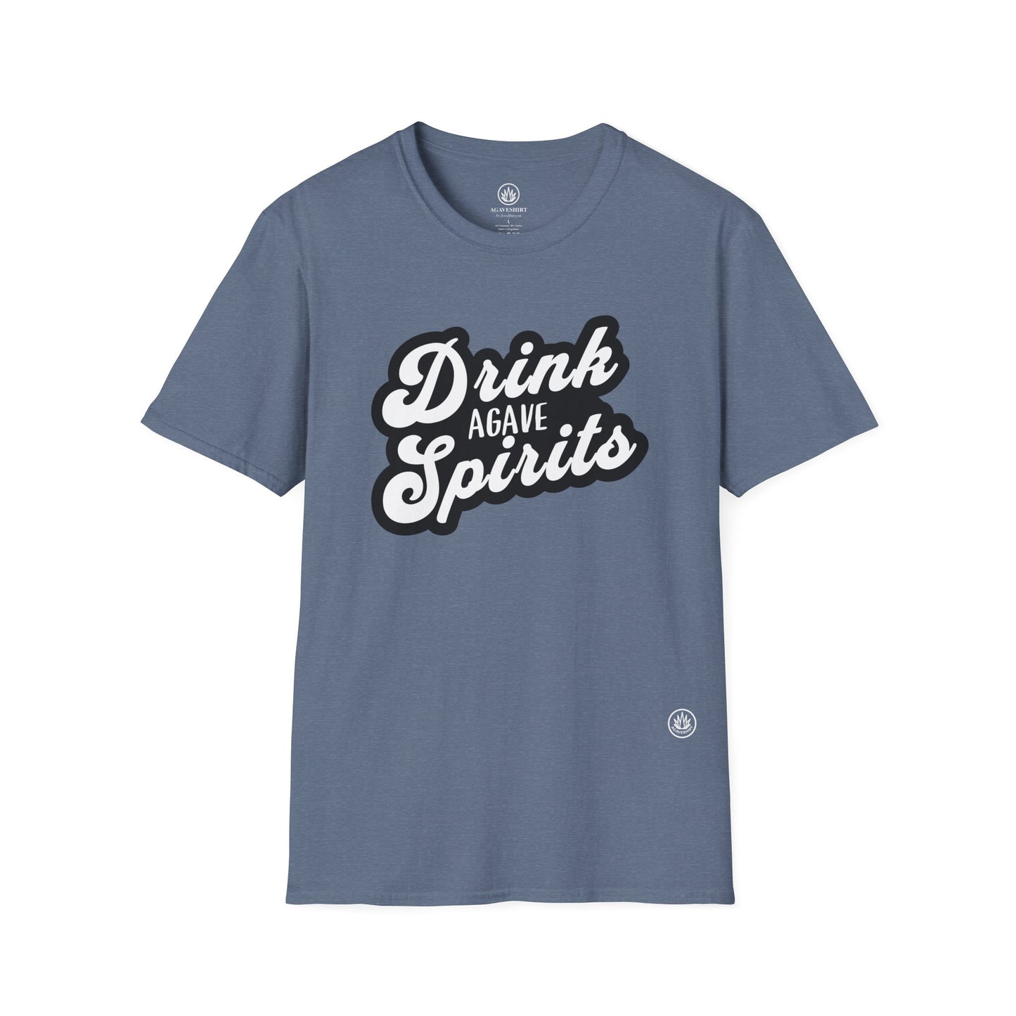 Drink Agave Spirits | Agave Shirt | Gildan 64000 | Unisex Softstyle Cotton T-Shirt