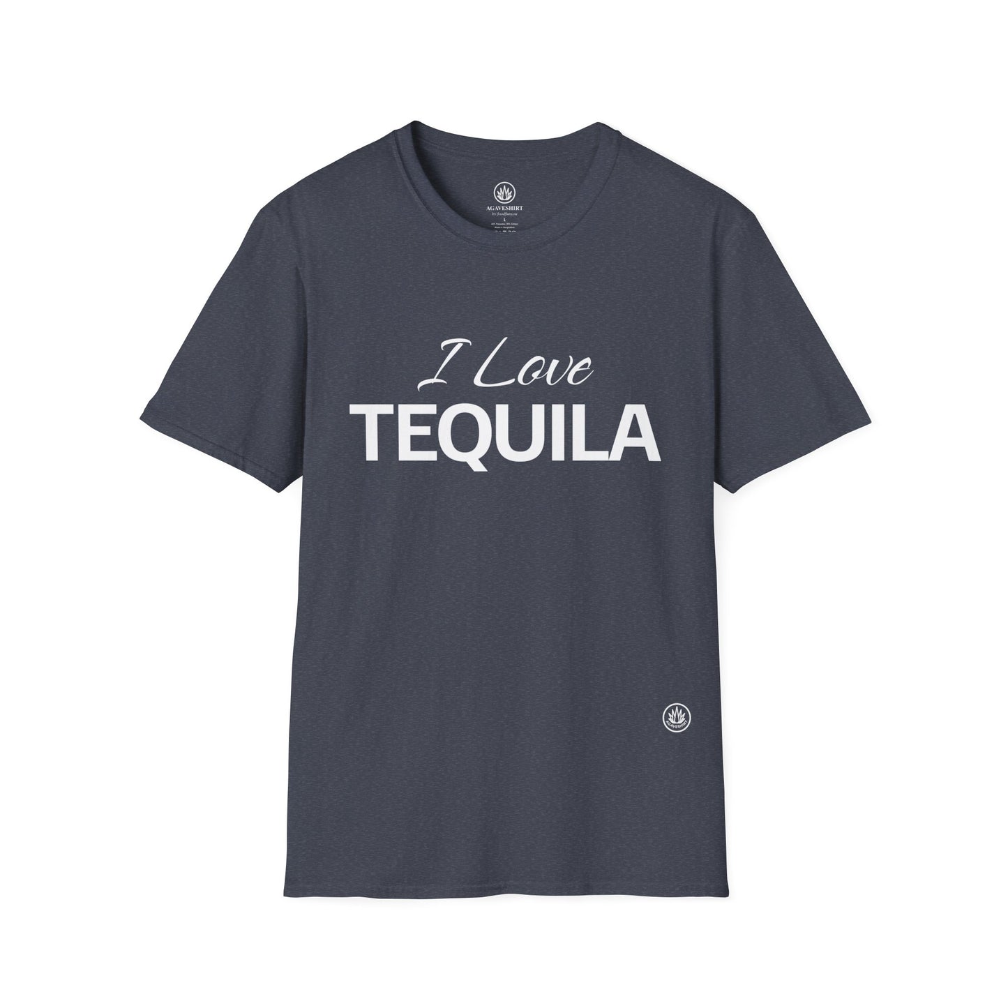 I Love Tequila | Agave Shirt | Gildan 64000 | Unisex Softstyle Cotton T-Shirt