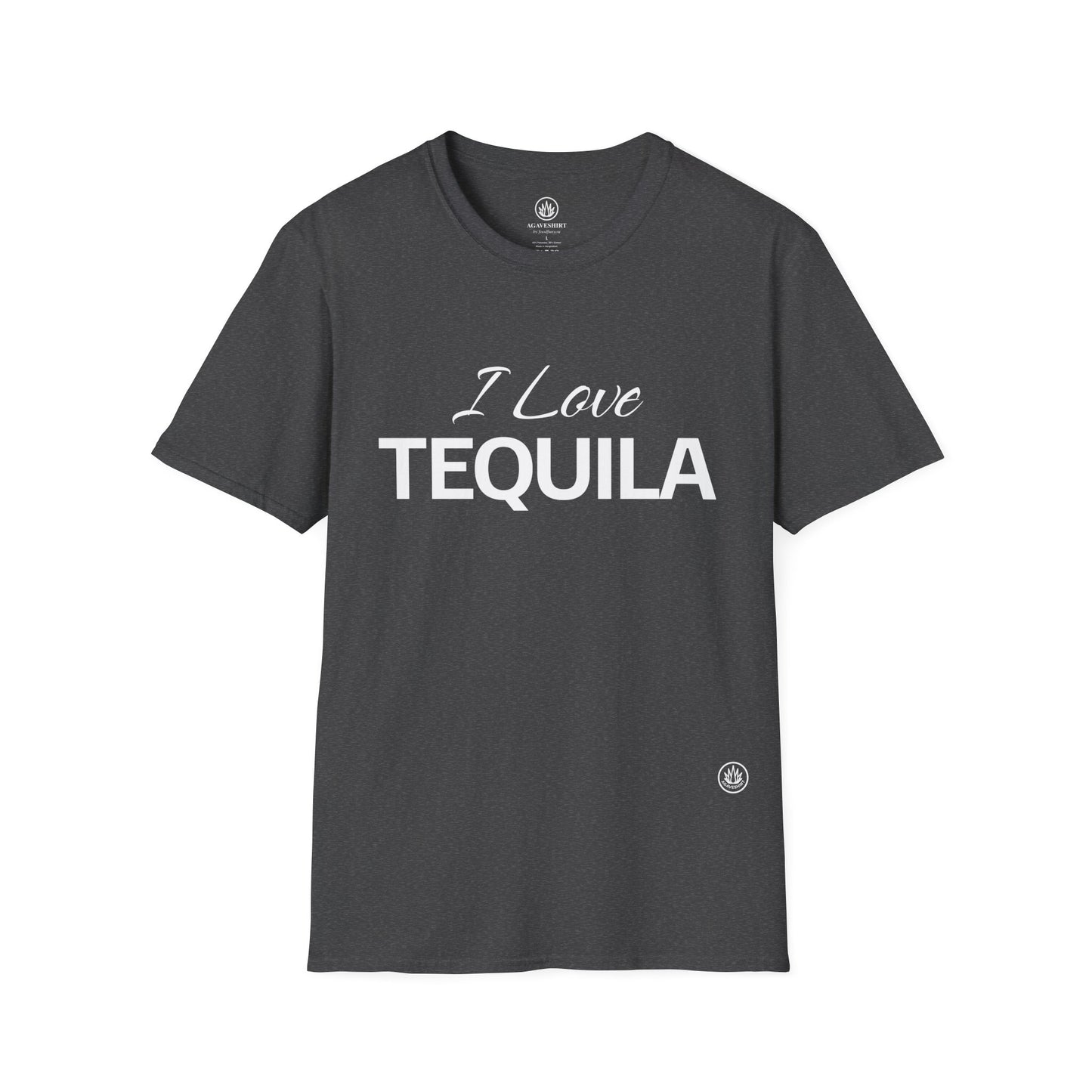 I Love Tequila | Agave Shirt | Gildan 64000 | Unisex Softstyle Cotton T-Shirt