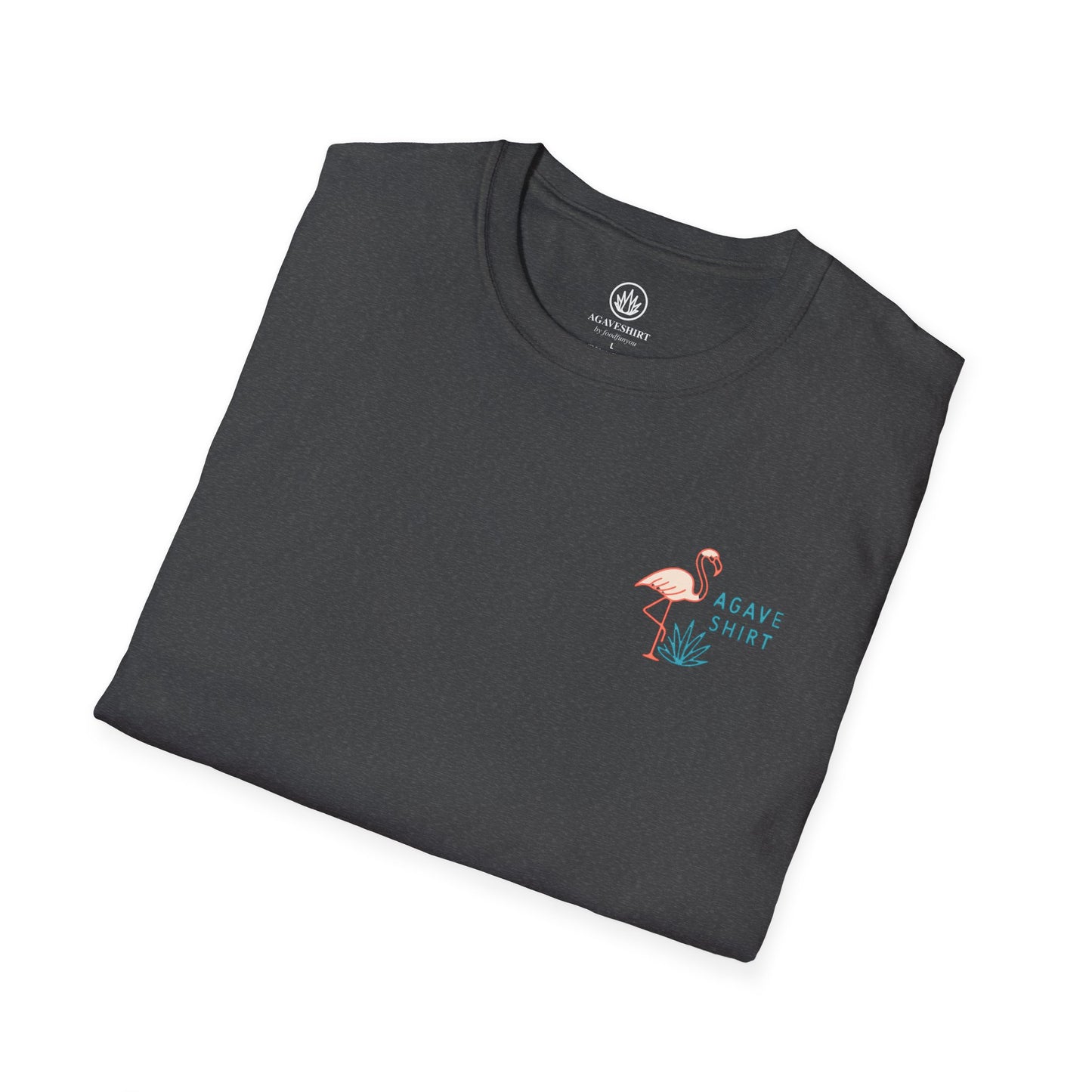 Florida Vibes Tropical Spirits — Flamingo Beach | Gildan 64000 | Unisex Softsyle Cotton Tee
