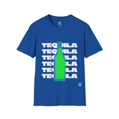 Tequila Bottle T-Shirt | Gildan 64000 | Unisex Softstyle Cotton Tee