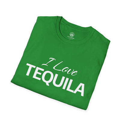 I Love Tequila T-Shirt | Gildan 64000 | Unisex Softstyle Cotton Tee