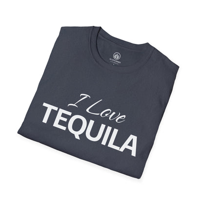 I Love Tequila T-Shirt | Gildan 64000 | Unisex Softstyle Cotton Tee