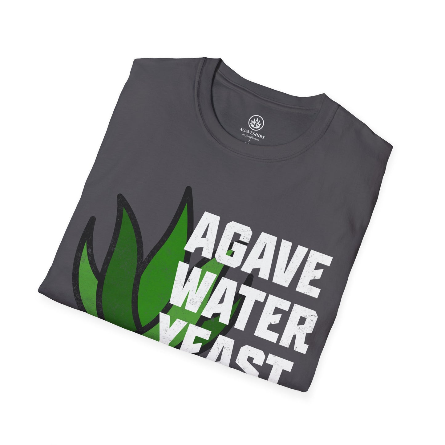 Agave. Water. Yeast. Sin Aditivos. | Agave Shirt | Gildan 64000 | Unisex Softstyle Cotton T-Shirt