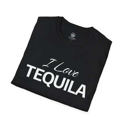 I Love Tequila T-Shirt | Gildan 64000 | Unisex Softstyle Cotton Tee