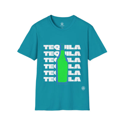 Tequila Bottle T-Shirt | Gildan 64000 | Unisex Softstyle Cotton Tee